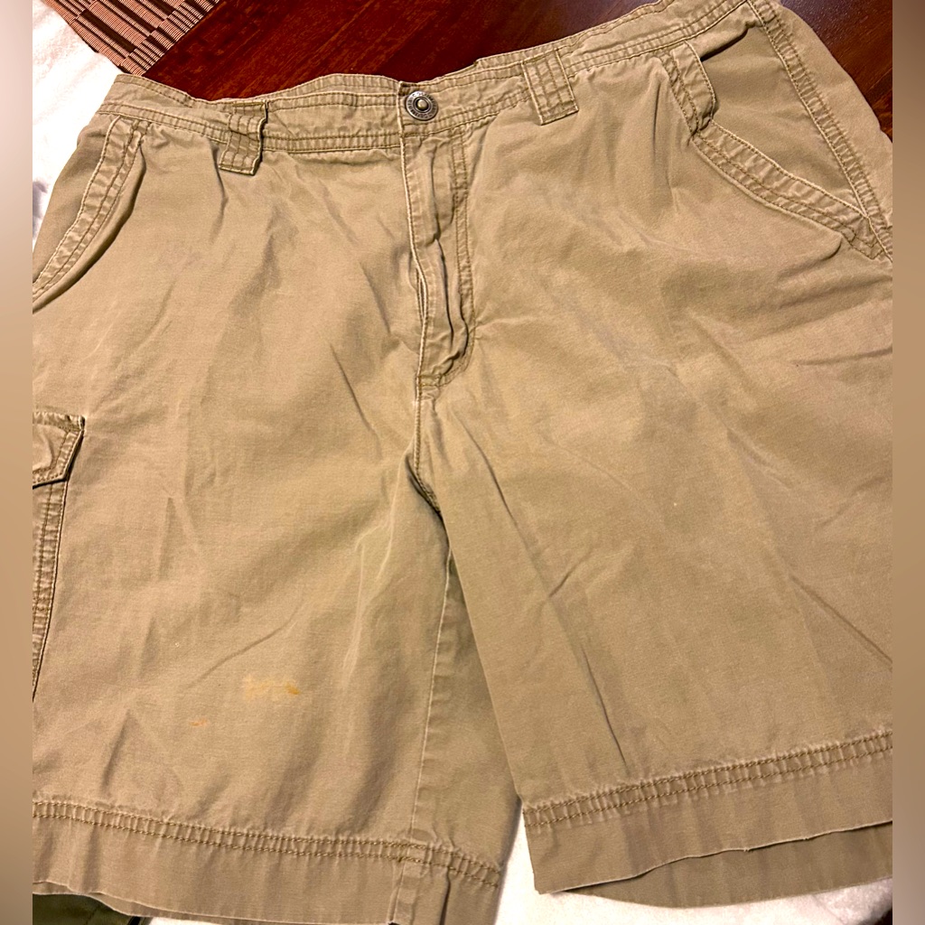 Columbia Mens Cargo Shorts Sz 34 Preowned Khaki Color